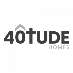 40tude Homes logo in greyscale